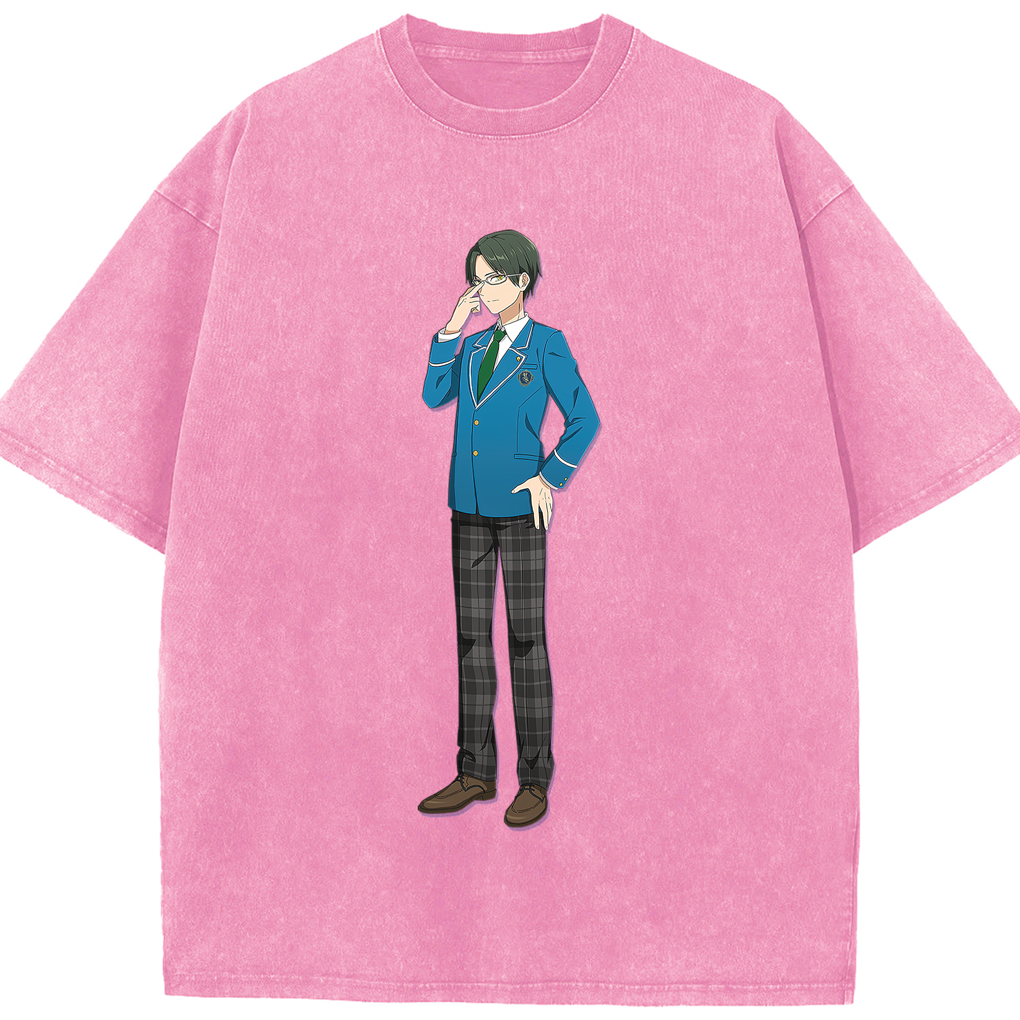 （画像用） あんさんぶるスターズ! Ensemble Stars 綿100% ヴィンテージ風 半袖Tシャツ（フロントプリント）